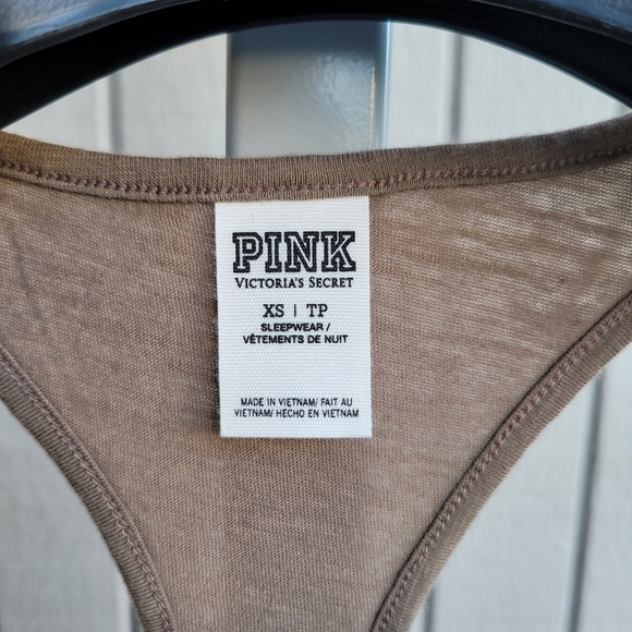 PINK VS | NWOT Halter Tank Top XS Coffee Tan - Picture 10 of 13